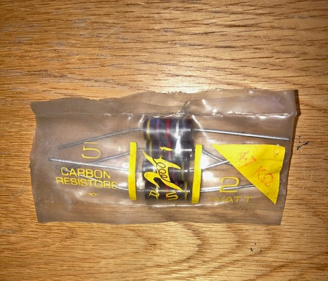 RS, RADIOSPARES, VINTAGE, 2W  CARBON RESISTORS, BOXED