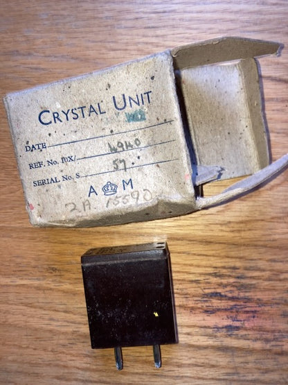 AIR MINISTRY, BAKELITE CASED, CRYSTAL  10X/4940 4940 KC/s,  ALSO ZA15590 FOR WS46, BOXED