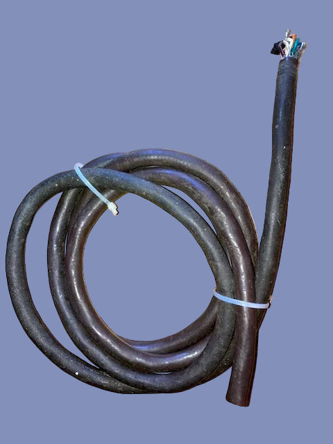 APPROX 2M, 8 WAY CABLE, EX EQUIPT, AIR MINISTRY OD 12mm, SUIT OCTAL UMBILLICAL OR POWER LEAD FOR VALVE AMP