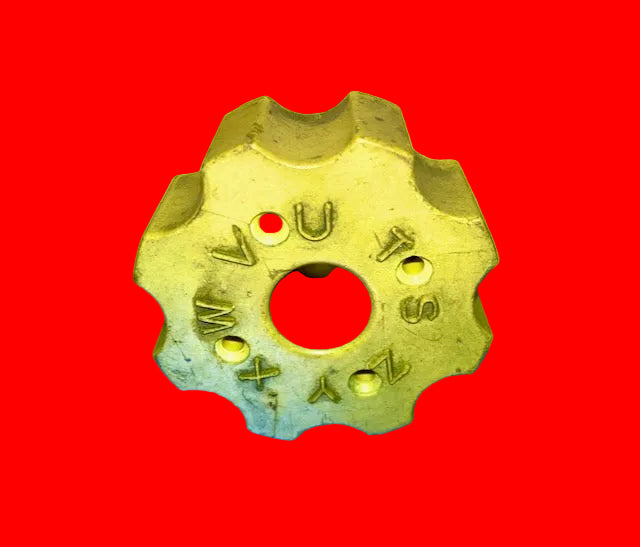 T1154, TUNING KNOB, YELLOW, RANGE S-Z