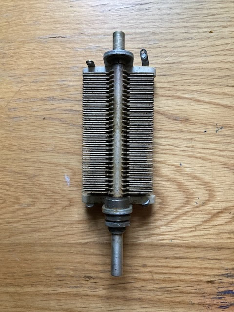 Military, Ceramic Endplates, Variable Capacitor, 430pF, Long Shaft