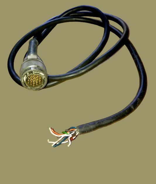 62GB, Amphenol, Male Plug, 19 Pin, 62GB 56T14 19PN Bayonet Lock on 1M Multicore Cable