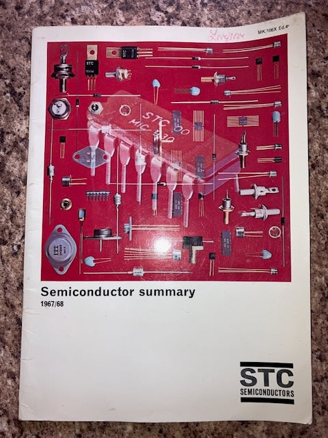 STC SEMICONDUCTOR SUMMARY, DATABOOK, A4 SIZE, 1968