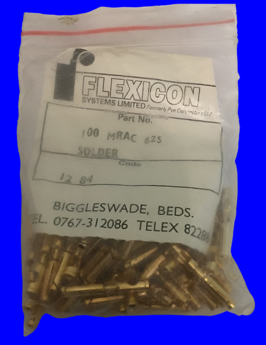 Flexicon, MRAC, 62S, Female Socket, Copper gold plated, Crimp, 20~24AWG, Skt M28748