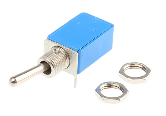 APEM, Toggle Switch, PCB Mount, On-On, SPDT, Through Hole Terminal, Radiospares, RS, 316-917, Mfr. Part No. 21136NA, NOS