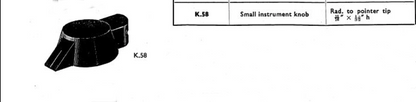 BULGIN, K58, POINTER KNOB, BLACK