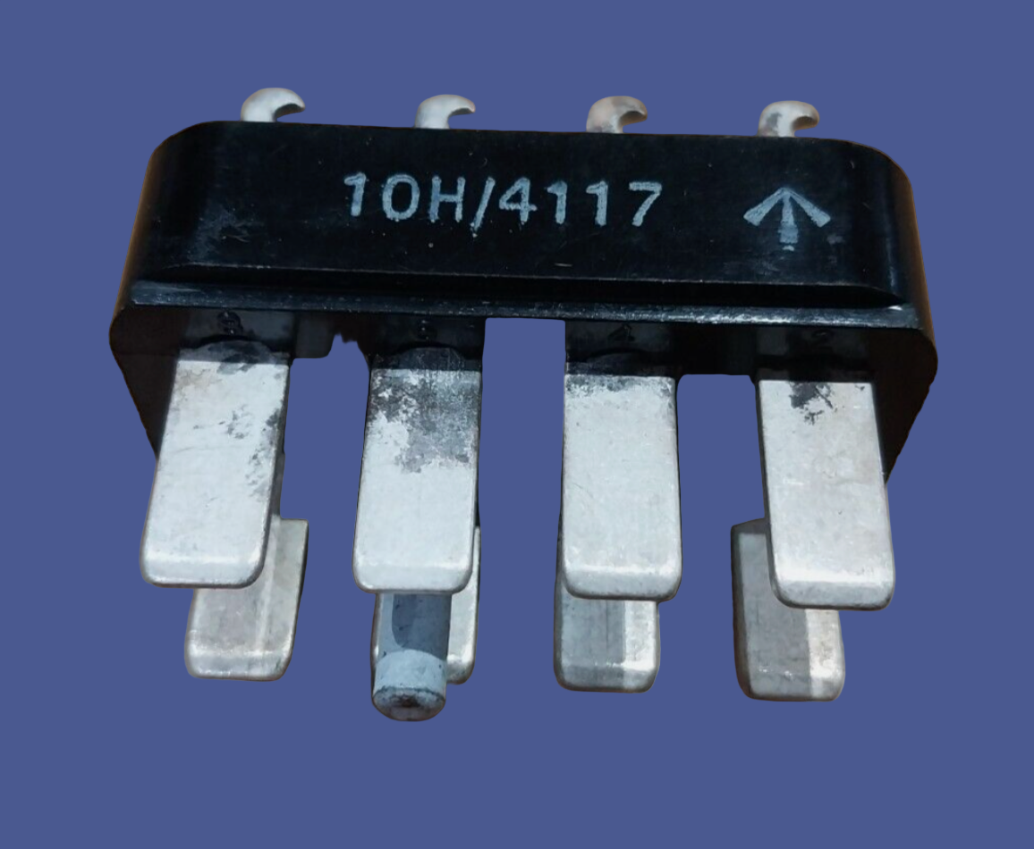 JONES PLUG,  8 PIN, MALE, CHASSIS MOUNT, 10H/4117, NOS