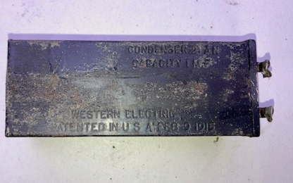 Western Electric, Telephone Condenser Block, Type 21AN, 1 mF, Dated 1915