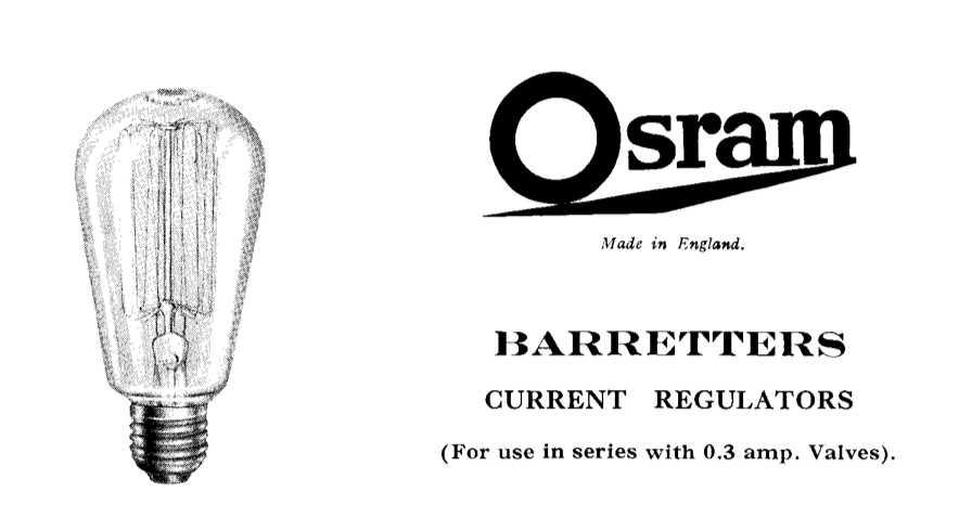 OSRAM BARRETTER, 9/180, 9-180