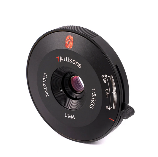 7 ARTISANS, 35mm f/5.6 Pancake Lens,  Black Finish,New Boxed, Leica M Mount