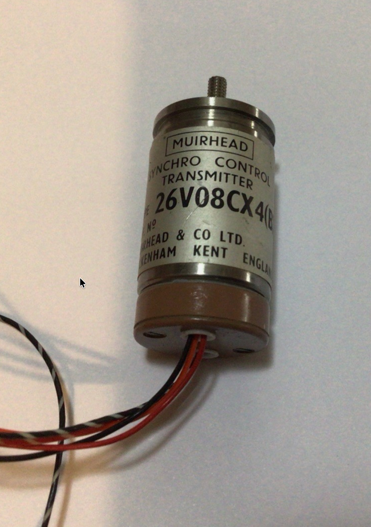 Muirhead ,Synchro Control Transmitter, Selsyn, 26V08CX(BI), qty 1