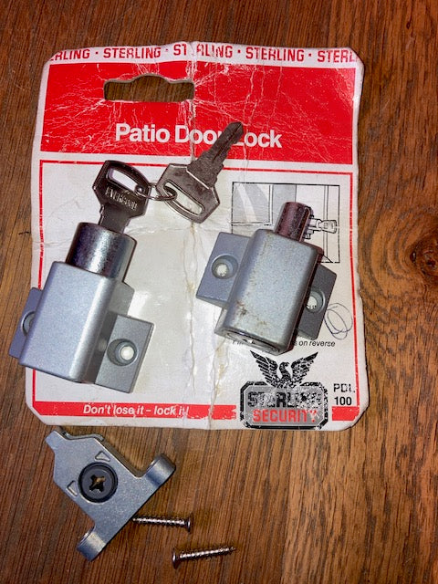 Sterling Patio Door and Window Lock Silver,  PDL100