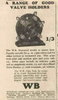 WHITELEY BONEHAM , B4, BRITISH 4 PIN, BAKELITE,  VALVE BASE, RT ANGLE MOUNT, 1929
