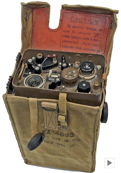 WW2, Army, Military Radio, Wireless Set 46, WS46, Top Guard and Rubber Frequency Pendant, ZA14854