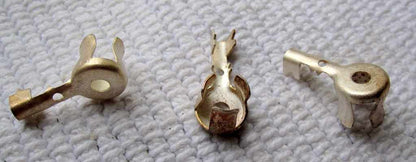 EX MILITARY SILVER PLATED TOP CAPS NEW STOCK - MULLARD MAGIC - 1