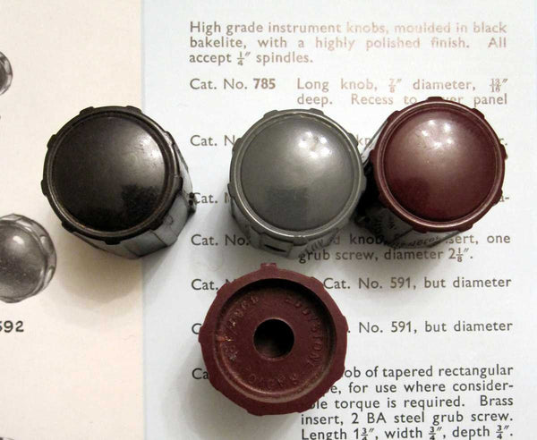 EDDYSTONE KNOBS CAT NO 785 AS USED ON 870A CABIN SET