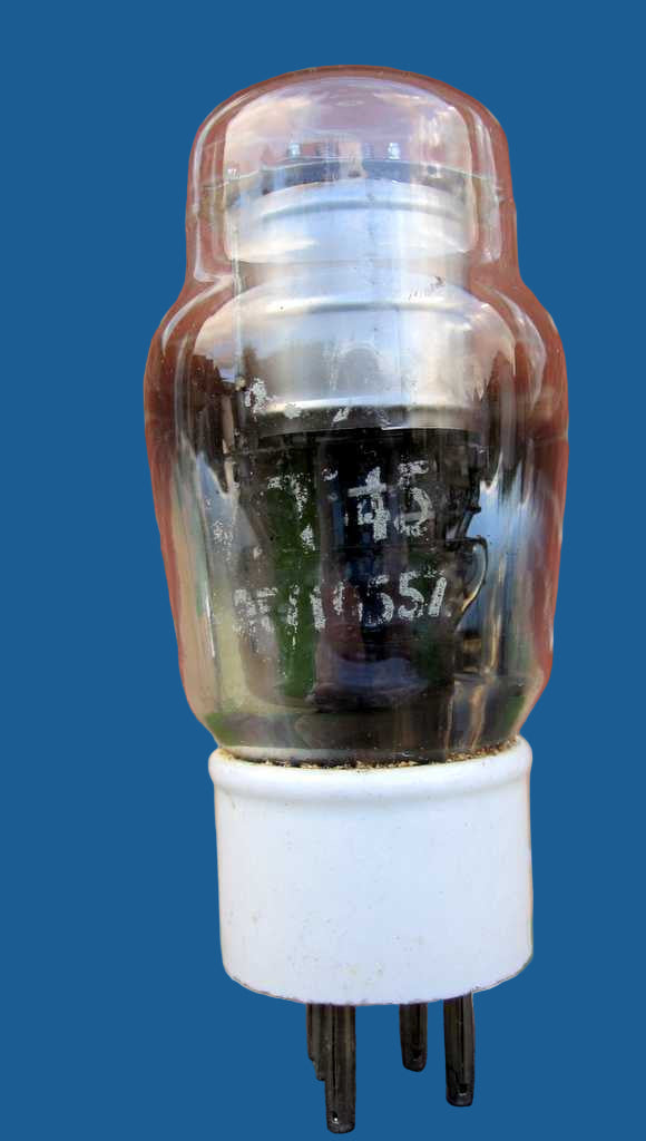 B4 CERAMIC BASED AIR MINISTRY AUDIO TRIODE CV1045 VT45 10E/10557 FOR RAF SWORDFISH RADIO T1115 - MULLARD MAGIC - 1