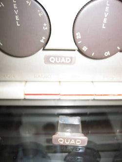 QUAD 22 PRE AMPLIFIER LIGHT PIPE QUAD BADGE - MULLARD MAGIC - 1