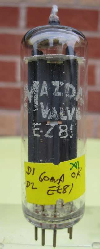 EZ81 TUBE PHILIPS MONZA VALVE 1950's OLDEST EZ81 TUBE PHILIPS MONZA VALVE 1950's OLDEST