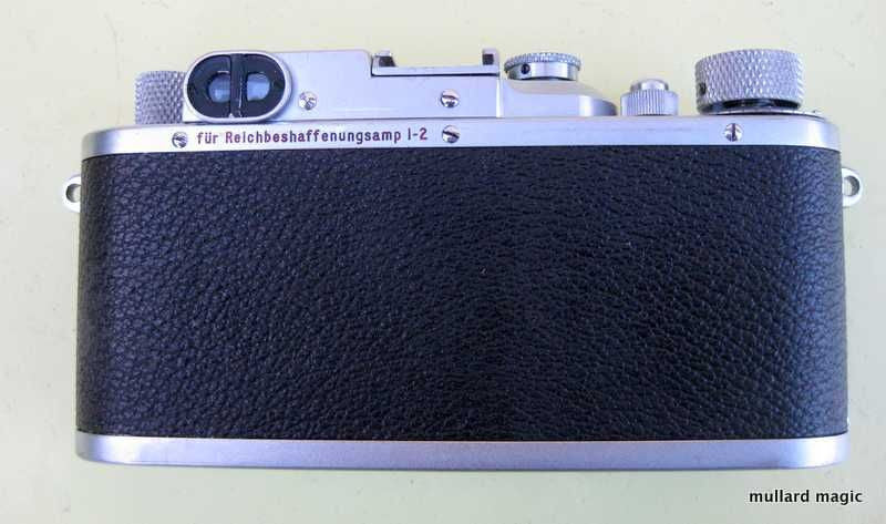 Leica IIIb chrome (ATOOH) (No.290087), engraved "fur Reichbeshaffenungsamp 1-2" on rear top & "Leitz-Eigentum, Berlin Amp" on top-plate with star after serial number 1938/39