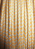 SILK BRAID COVERED VINTAGE 20 AWG HOOK UP WIRE ORANGE WITH BLUE TRACER STRIPE - MULLARD MAGIC