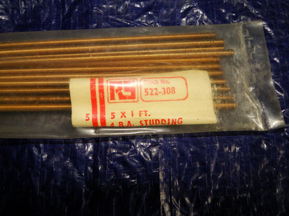BRASS STUDDING, BA, Threaded Rod, 2BA, 4BA, 5BA, 6BA, 12 INCH 300mm LENGTH