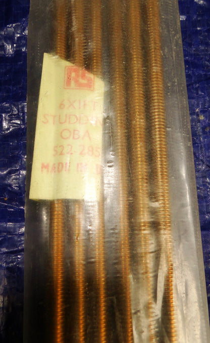BRASS STUDDING, BA, Threaded Rod, 2BA, 4BA, 5BA, 6BA, 12 INCH 300mm LENGTH