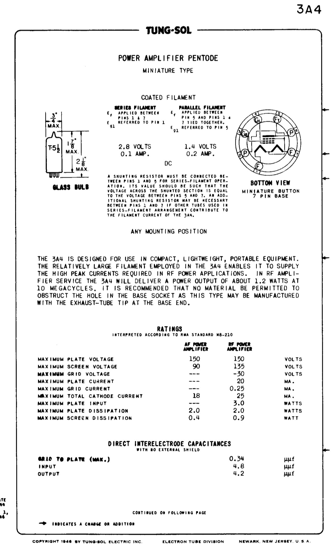 DL93, MULLARD, NEW BULK PACKED TESTED,  CV807, CV2390, E1485, 3A4,
