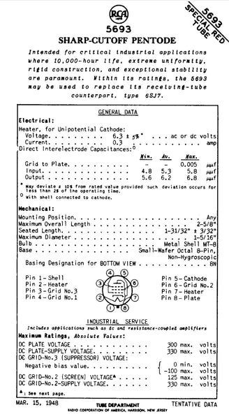6SJ7, RCA, NEW BOXED CV3699 ,6SJ7,  CV591 VT-116 AS USED IN AR77, BC348, 75A1, HRO60, AR88