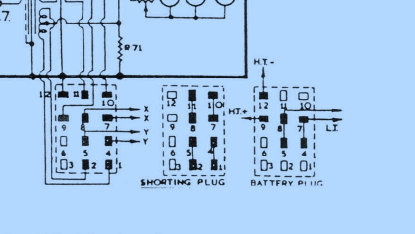 STAGGERED 12 PIN MALE, JONES PLUG, EDDYSTONE 730/4  SHORTING PLUG, YAESU PSU PLUG