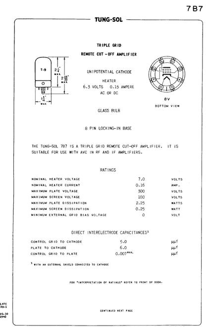 7B7, COSSOR, NEW BOXED, CV522, W149