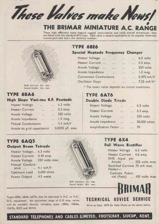 6X4 ,BRIMAR ,WHITE PRINT,  1960s MANUFACTURE