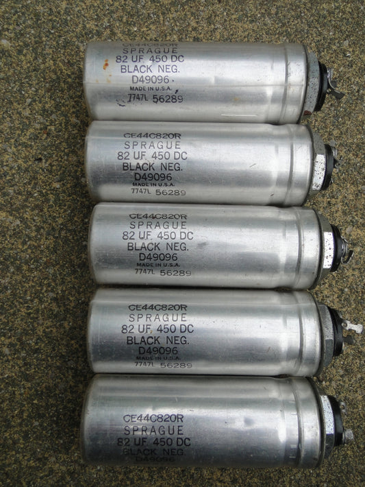 SPRAGUE, RADIAL ELECTROLYTIC CAPACITOR, 82uF @ 450V, IDEAL FOR RADFORD STA25