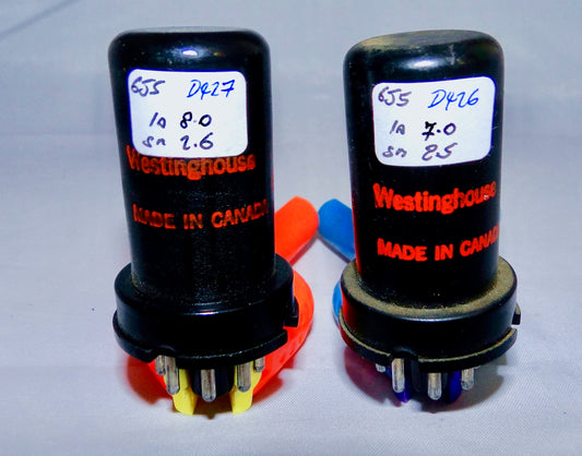 6J5W MATCHED PAIR, WESTINGHOUSE CANADA JAN CODED