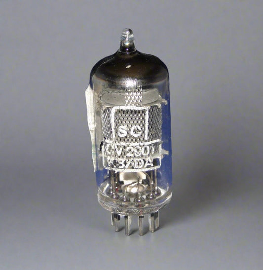 CV2901, MIL SPEC, EF86, MULLARD, MESH SCREEN, FACTORY CODE, MITCHAM, MARCH 1961 MANUFACTURE