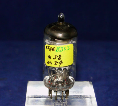 EF86, MULLARD, MESH SCREEN,  FACTORY CODE, 9r3 D5c5, HEERLEN,  MARCH 1965 MANUFACTURE