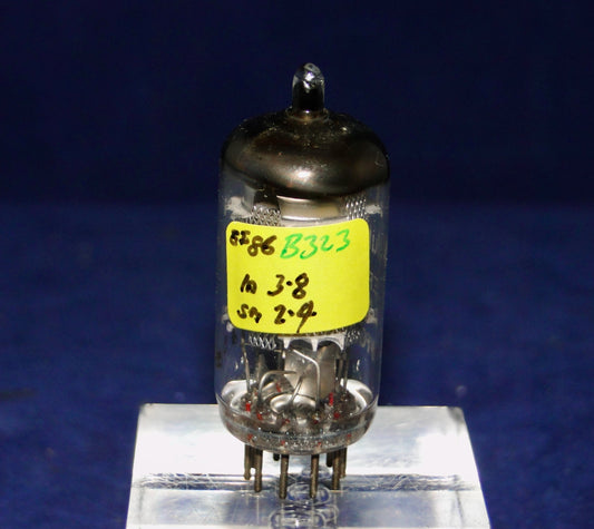 EF86, MULLARD, MESH SCREEN,  FACTORY CODE, 9r3 D5c5, HEERLEN,  MARCH 1965 MANUFACTURE
