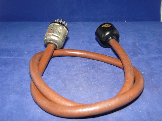 UMBILLICAL, CONNECTION LEAD, 75cm, BULGIN AO8, OCTAL PLUG TO BULGIN, AO8, OCTAL  SOCKET