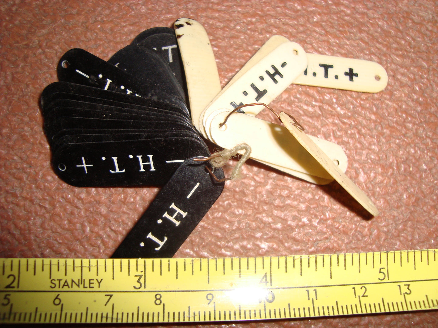1920s RADIO CONTROL & CONNECTOR LABELS FOR CRYSTAL SETS etc - MULLARD MAGIC - 1