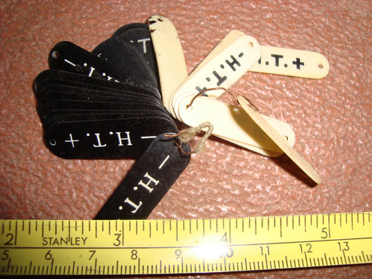 1920s RADIO CONTROL & CONNECTOR LABELS FOR CRYSTAL SETS etc - MULLARD MAGIC - 1