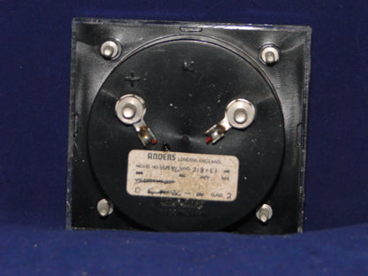 ANDERS, APPROX 85 X 77mm SIZE, 0 - 50mA DC, MOVING COIL, METER,