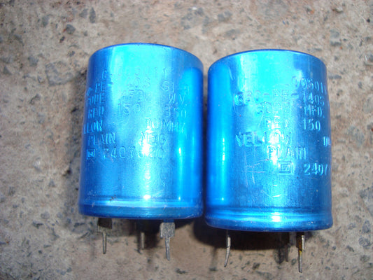SPRAGUE ELECTROLYTIC SNAP IN 150uF 850 VDC CAPACITORS NOS - MULLARD MAGIC