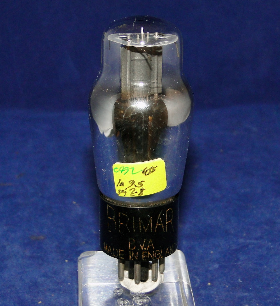 6J5G, BRIMAR, ORANGE BASE PRINT,  MARCH 1947 PRODUCTION