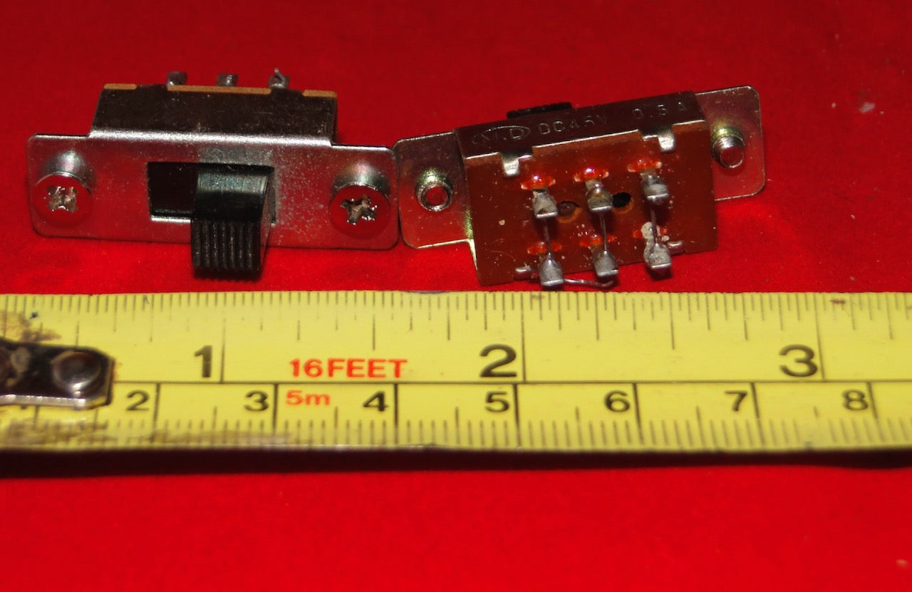 DPST, SLIDE SWITCH X2 EX EQUIPT