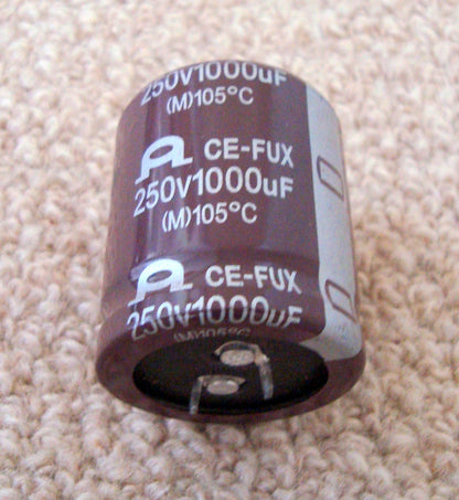1000uF 250V SNAP IN RADIAL CAPACITOR