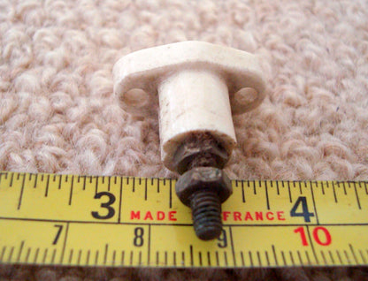 EDDYSTONE STEATITE STANDOFF THREADED WITH SCREWS