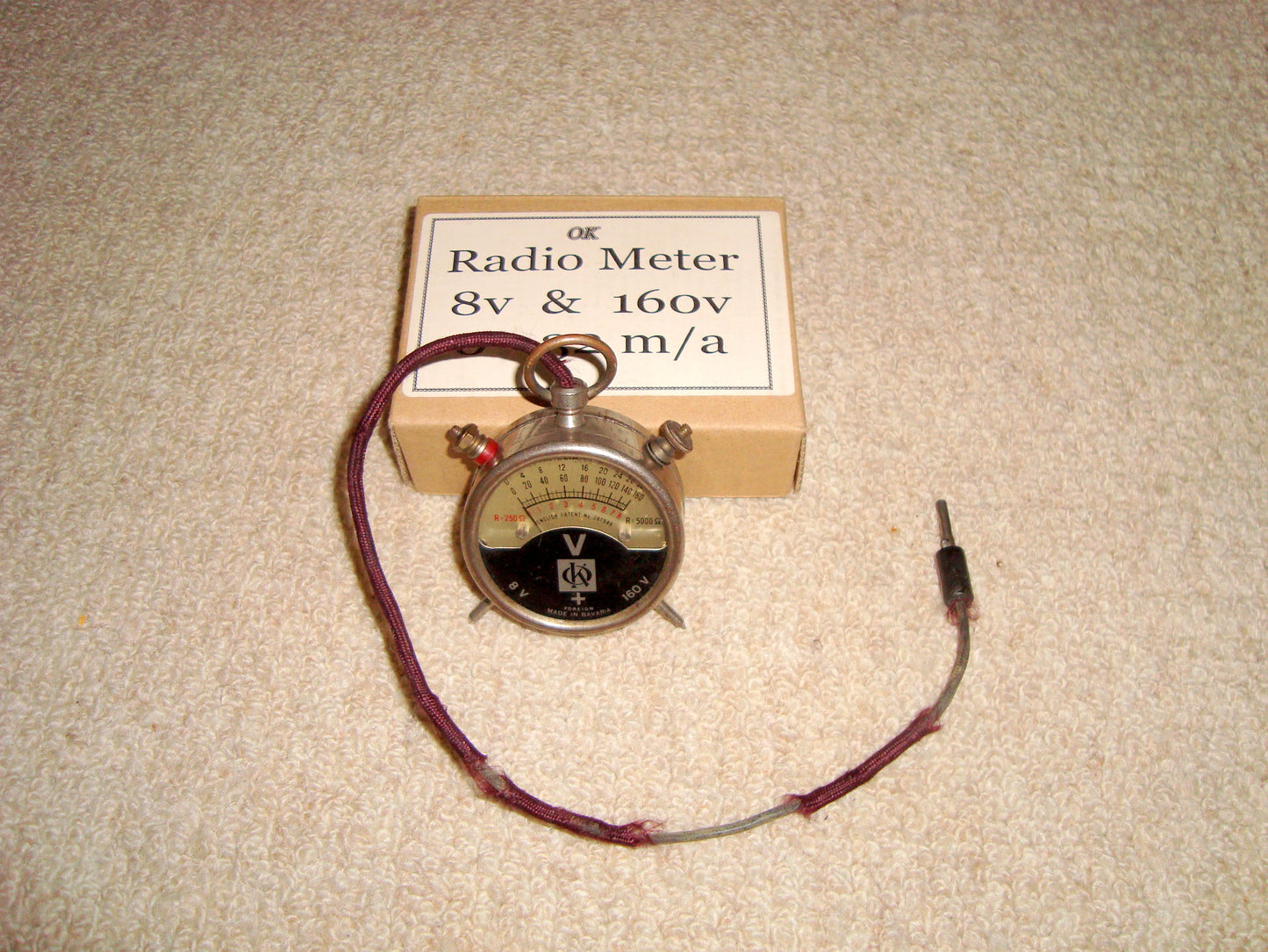 OK RADIO METER 8v, 160v 0-32m/a