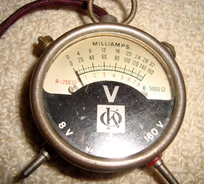 OK RADIO METER 8v, 160v 0-32m/a