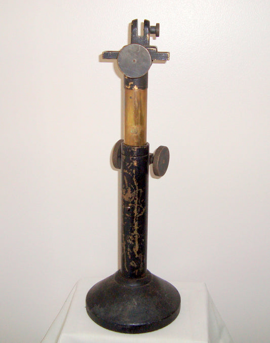 VINTAGE SOLID BRASS OPTICAL BENCH STAND