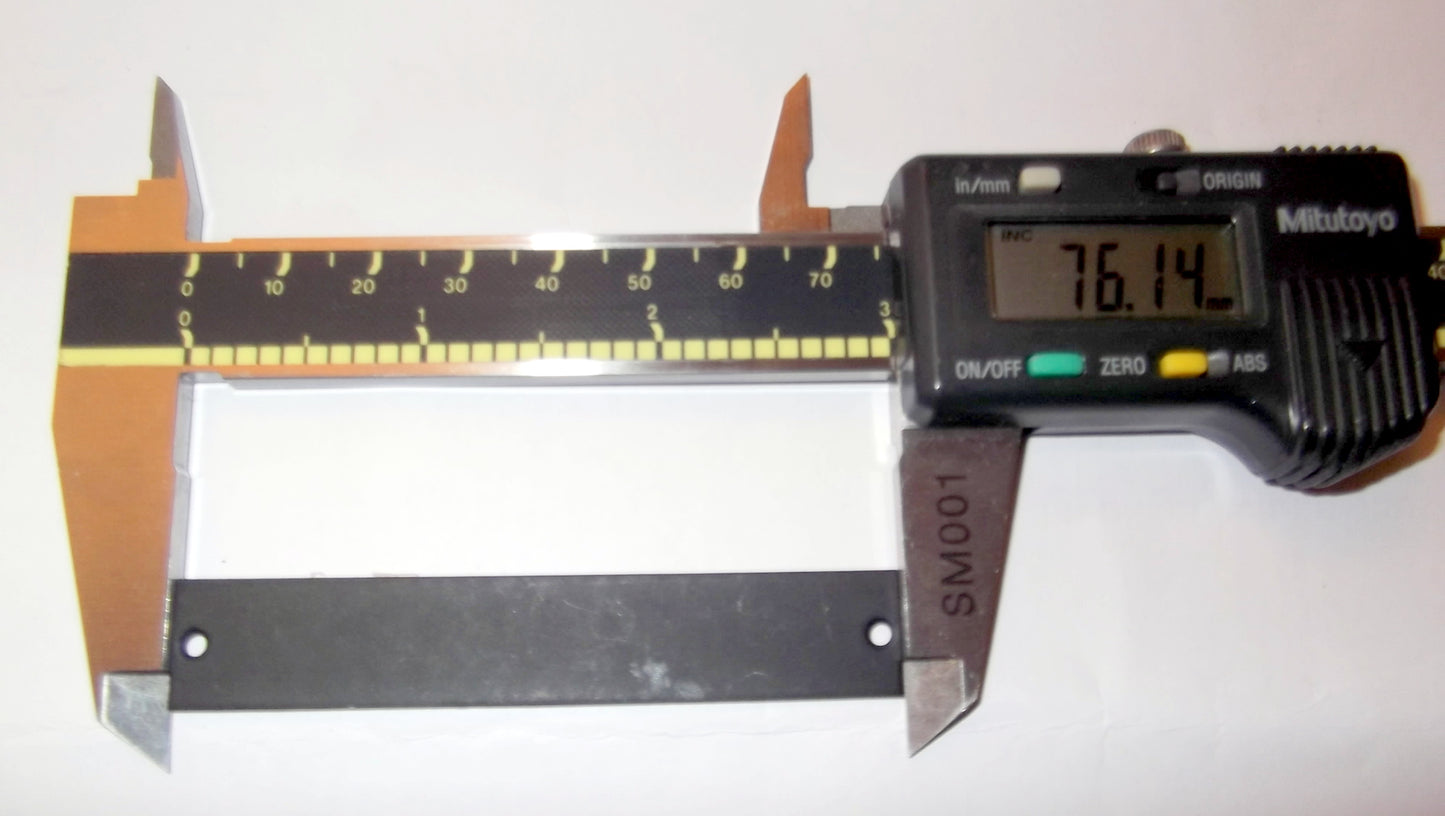 FRONT PANEL PLATE, BLANK, BS19887, RACAL COMMUNICATIONS RECEIVER, RA17, RA117, RA1217, RA1772, RA1792.